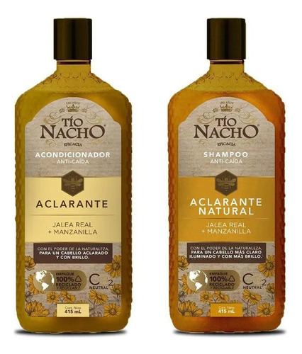 Shampoo +acondicionador Tío Nacho Aclarante 415 Ml Original 