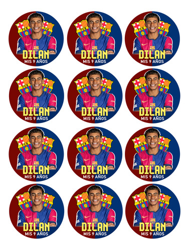 Lamine Y. Barcelona (kit Para Imprimir)