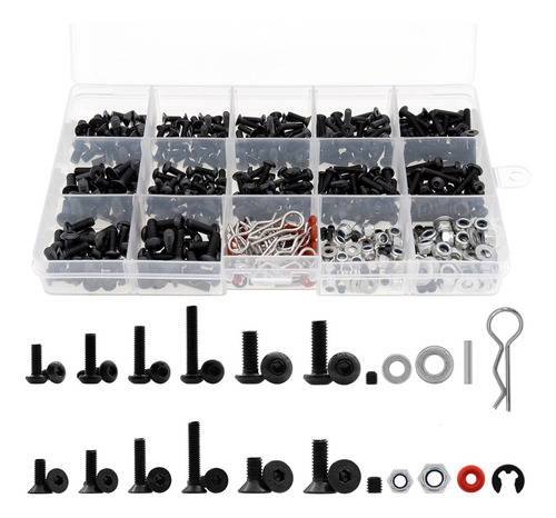 Juego De 520 Tornillos Para Axial Scx10 Trx4 Rc4wd D90 Cfx M