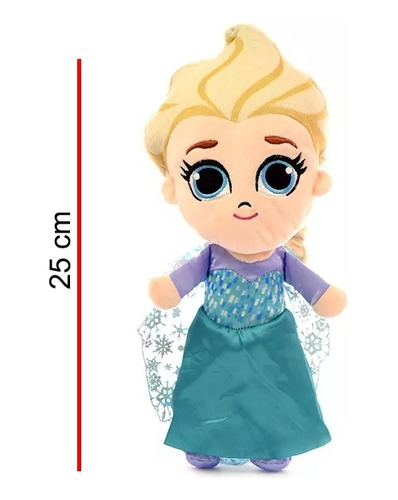 Imagen 5 de 6 de Peluche Elsa Frozen Disney 25cm Phi Phi Playking