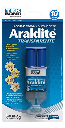 Araldite Epoxi Transparente Seringa 6g
