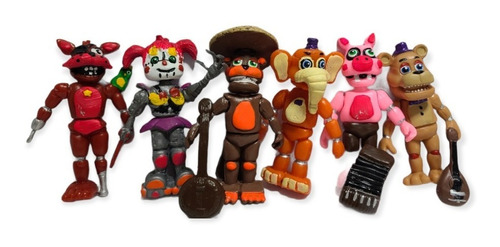 Combo 6 Figuras Five Nights Freddys Nuevos Modelos Cantantes