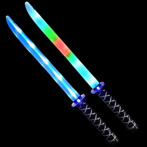 Joyin Toy 2 Deluxe Ninja Led Light Up Swords Con Movimiento 