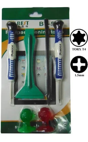 comprar Kit Set Pack Destornillador Herramientas Torx T4 Estria 1.5