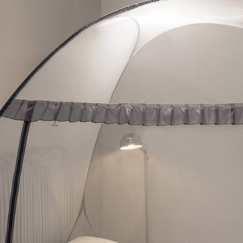 Carpa De Mosquitera Desmontable Con Fondo Para Cama Individu