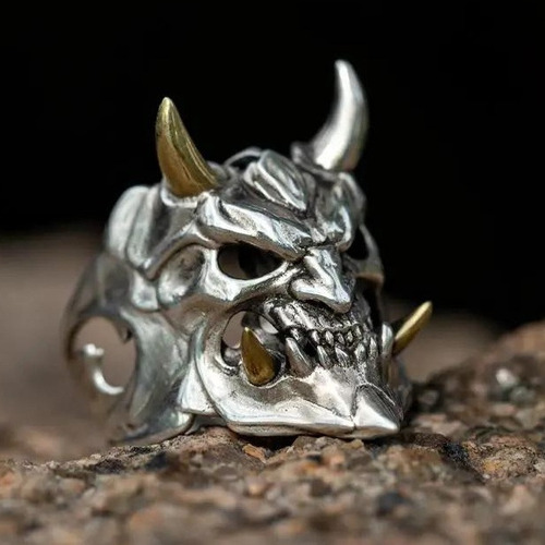 Anillo De Calavera Con Máscara De Aleación For Hombre
