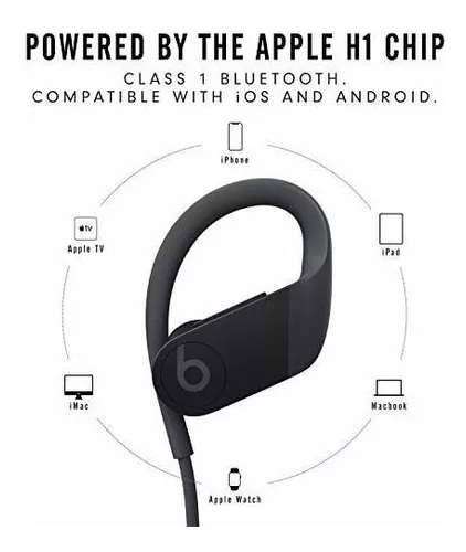  Beats Auriculares inalámbricos Powerbeats Pro - Chip de  auriculares Apple H1, Bluetooth de clase 1, 9 horas de tiempo de escucha,  auriculares resistentes al sudor, micrófono incorporado - Negro :  Electrónica