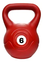 Comprar Pesa Rusa 6 Kg Pvc Mancuerna Kettlebell Pesa Rusa Funcional Color Rojo
