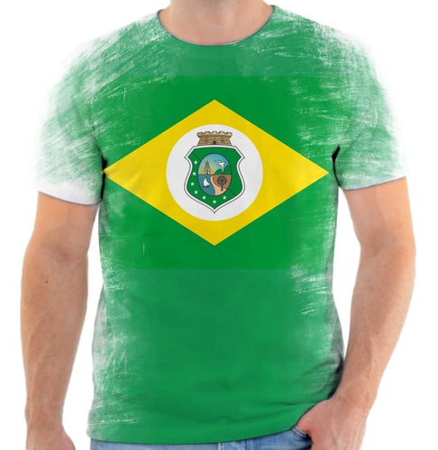 Camiseta, Camisa Amo Ceará Bandeira Estado Do Ceará 2.