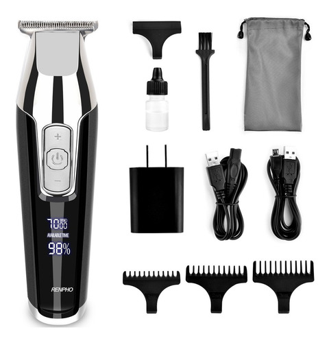 Renpho maquina para cortar cabello inalámbrico HC-US01-BK negro