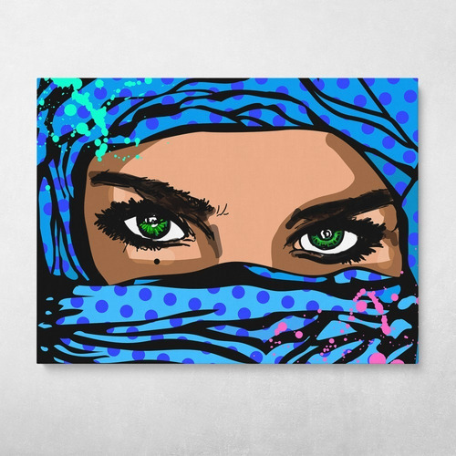 Cuadro-mujeres Hermosas Grafitti 7 Popart-70x90cm