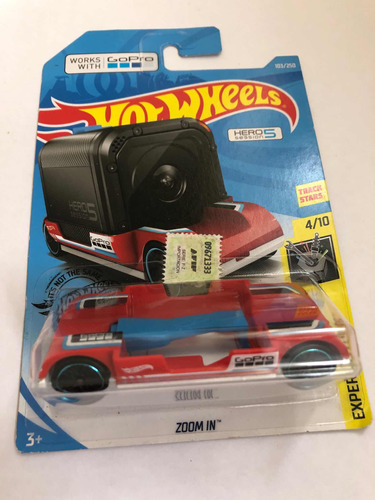 Hot Wheels Zoom In Words With Gopro, En Su Blister Original