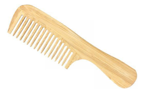 3 Peine De Bambú Para Cabello Suave Y Brillante