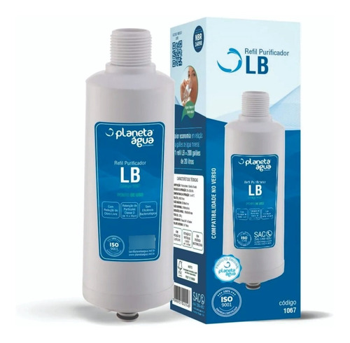 Refil Filtro Para Purificador De Água Lb Libell Flex - 1067