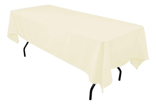 Mantel Rectangular De Poliéster Naranja De 60 X 102 Pulgadas