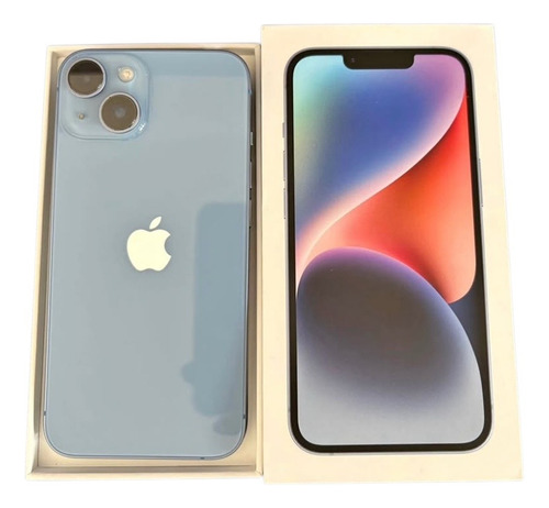 Apple Iphone 14 (128 Gb) - Azul Liberado Caja Excelente Azul Claro