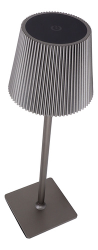 Mesa Led Inalámbrica Gris, Táctil, Portátil, Recargable, 3