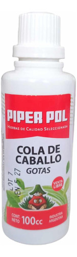 Cola De Caballo Gotas Piper Pol Hierbas Seleccionadas 100cc