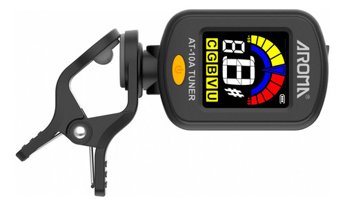 Afinador Clip Pinza Digital Cromatico Recargable Guitarra Bajo Ukelele Aroma At-10. Unplugged Music