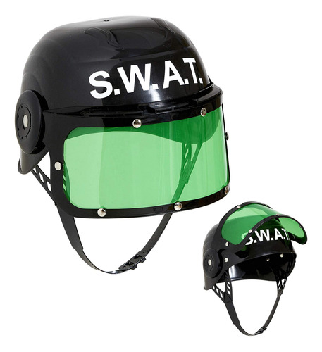 Disfraz Swat Helmet Dress Up America Police S.w.a.t., Para N