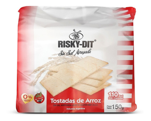 Tostadas De Arroz Risky-dit Natural Sin Tacc Paquete X150 Gr