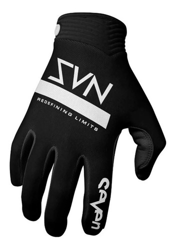 Guantes // Seven Zero Contour - Negro  Motocross Enduro Mtb