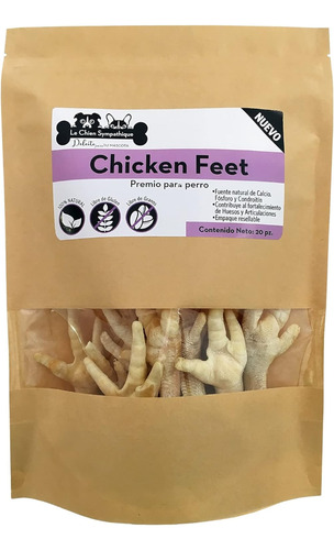 Premios Saludables Perros Patas Pollo Desidratadas 1 Kg