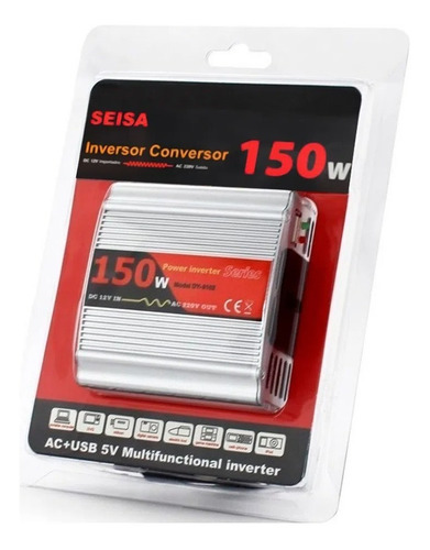 Inversor De Corriente Para Auto De 12v A 220v Usb 150w Power