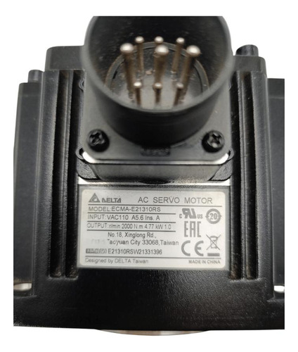 Servo Motor Delta Ecma-e21310rs 1kw 2000rpm Encoder 17 Bits