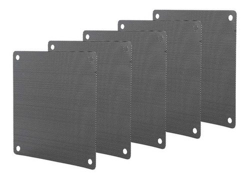 5 Pzas Filtro De Polvo Pc 140mm Mesh Grill Pvc Para Gabinete