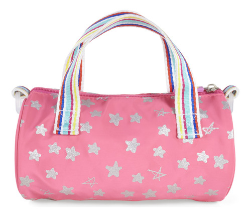 Bolsa Crossbody Cloe Para Niña Textil Asa Ajustable Color Rosa