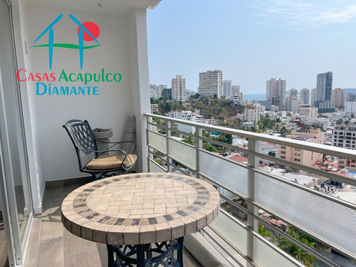 Cad Sol Y Mar B 1002. Departamento En Piso Alto Con Terraza, Vista A La Ciudad Y Excelente Ventilación