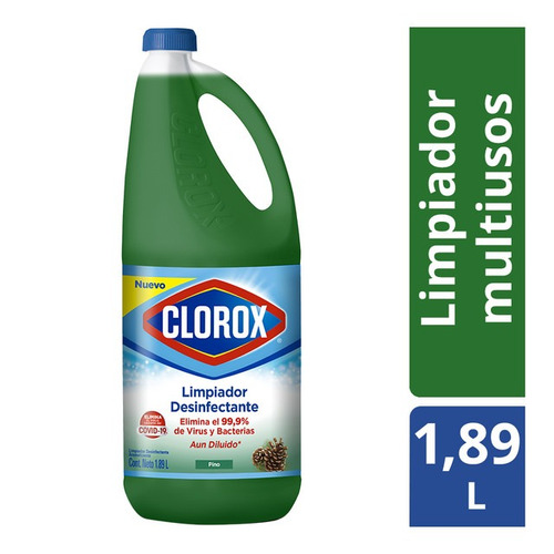 Limpiador Líquido De Pisos Clorox Aroma Pino 1.89lt Multiuso