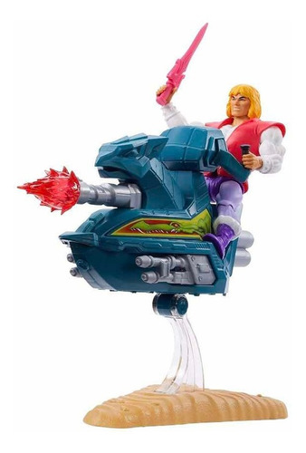 He-man Vehículo Jet Sled Y Figura Exclusiva Príncipe Adam