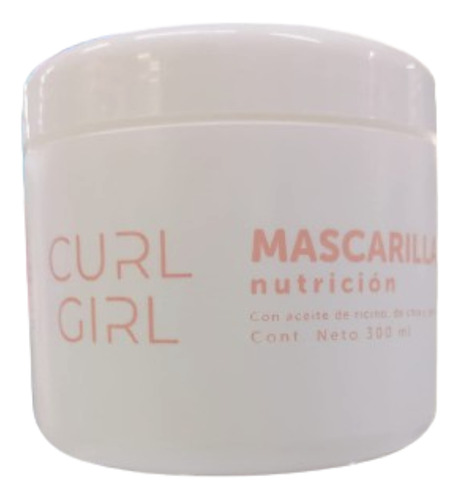 Máscara Nutrición Curl Girl Con Ricino, Chia Y Pantenol 300g