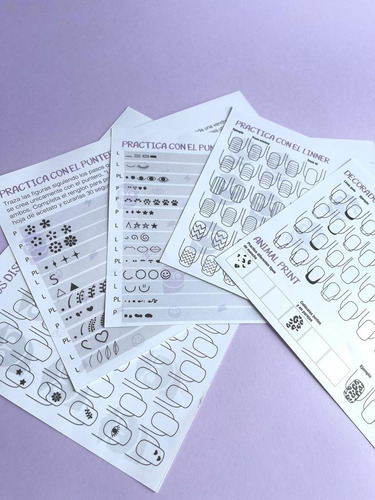 Kit Uñas Curso Para Aprender Decorados Sencillos