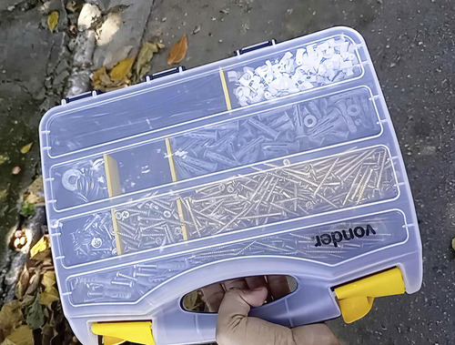 Organizador Plástico Parafusos Pesca Prego Carga 5kg Vonder Cor Transparente