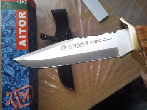 Imagen 3 de 7 de Cuchillo Aitor Bowie Junior Hoja 15cm Mango Olivo Acero Inox