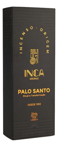 Incenso Palo Santo Inca Natural - Edição Especial 2h/queima