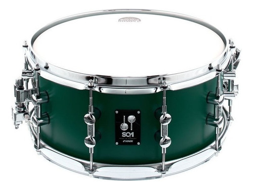 Sonor Sq1 1465 Sdw Rgr Tarola 14 X 6.5 Pulgadas Para Batería Casco Verde