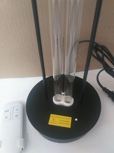 Imagen 5 de 7 de Lámpara Desinfectante Uv Ozono Con Control Remoto Hasta 40m2