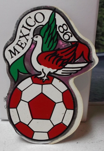 Vtg Calcomania Del Mundial Mexico 86' Hecha En Mexico 80's.