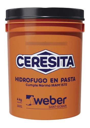 Ceresita Hidrofugo Inorganico+organico 4 Kg 