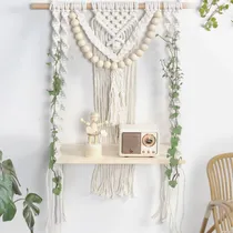 Comprar Estante De Macramé Boho Para Decoración Del Hogar, Hecho A