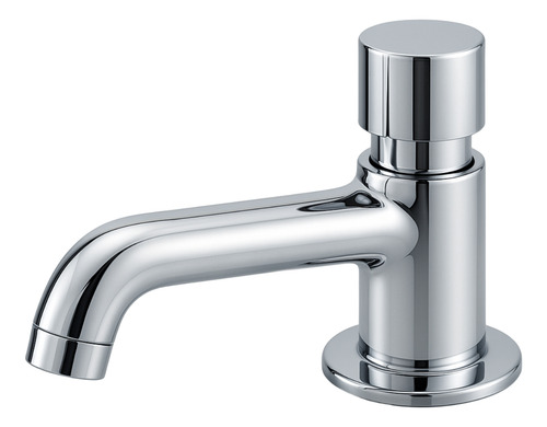 Torneira Automática 1193 Mesa Luxo Para Cuba 100% Metal Acabamento Brilhante Cor Prateado