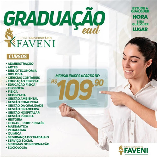 Imagem 1 de 10 de Graduação E Pós Ead