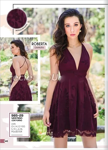 Vestido Cklass 985-29 Uva Outlet/saldos Mchn