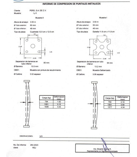 Puntal Metálico Cimbra Galvanizado,pie Derecho 2.20 A 4.00mm