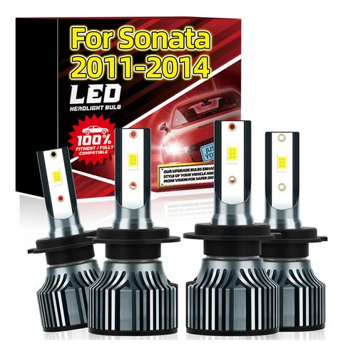 Led H7 Hi/lo De Doble Haz De 13000 Lm Para Hyundai Sonata 20