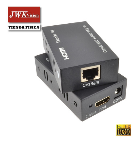 Hdmi Extender To Cable Rj45 De 60 Metros Hdmi Extension Jwk